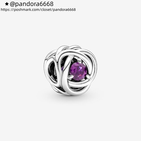 Pandora Jewelry - Pandora February Purple Eternity Circle Charm